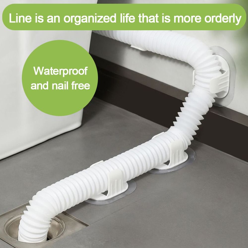 Drain Pipe Clip - 5 Peças de Suportes Adesivos para