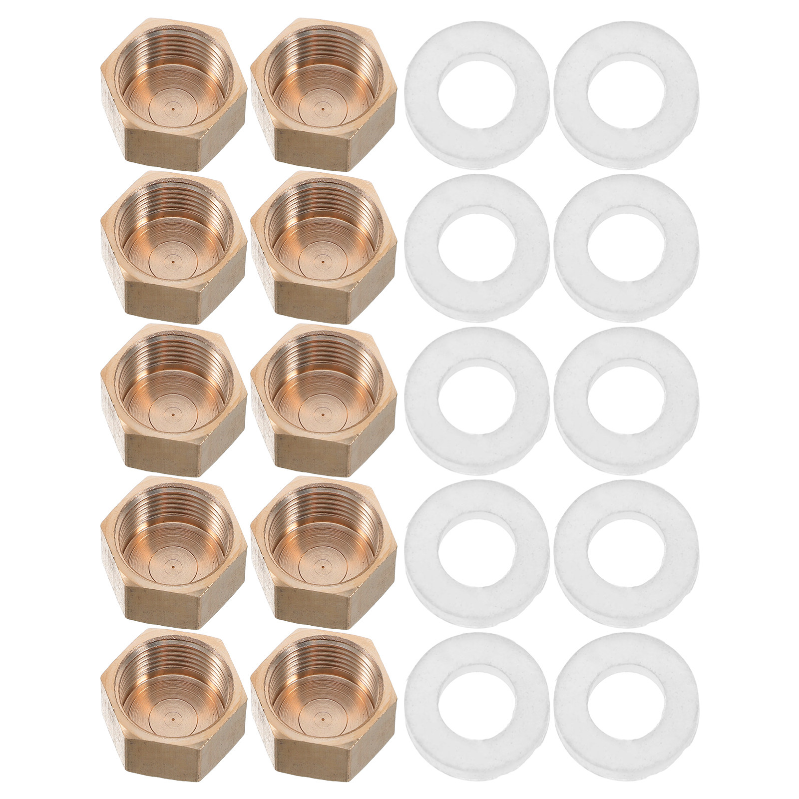10 Peças de Tampas de Compress - Compression Fitting Brass avaliação e preço