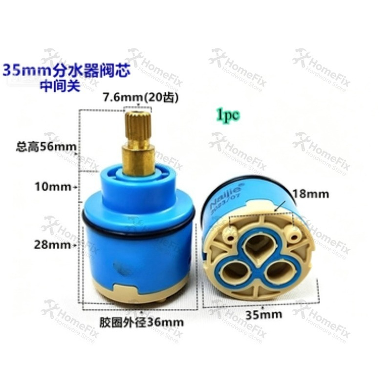 1 Peça Cartucho de Válvula Cer - Basin Mixer Cartridge avaliação e preço