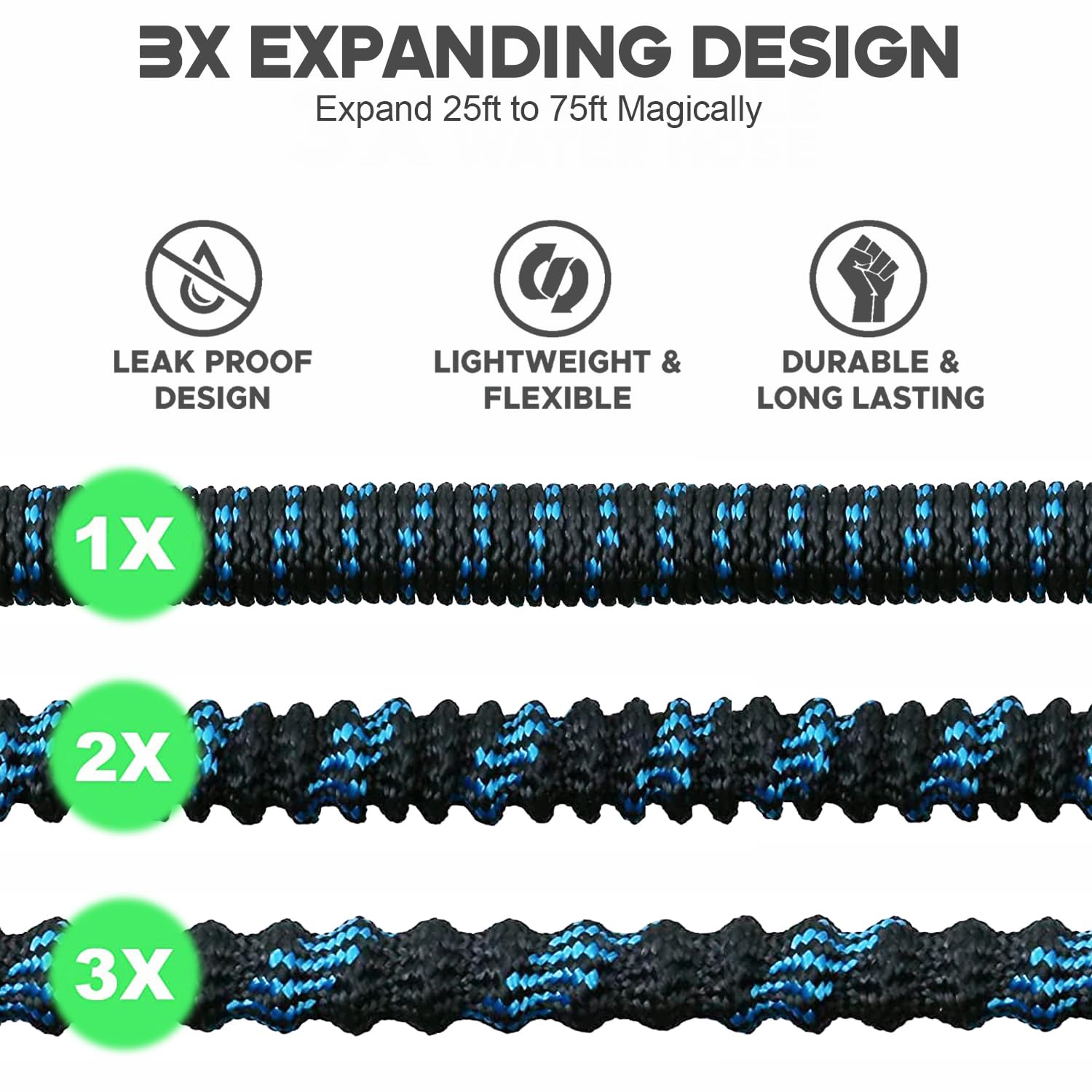 Expansível jardim mangueira de - Flexible Hose Braided avaliação e preço